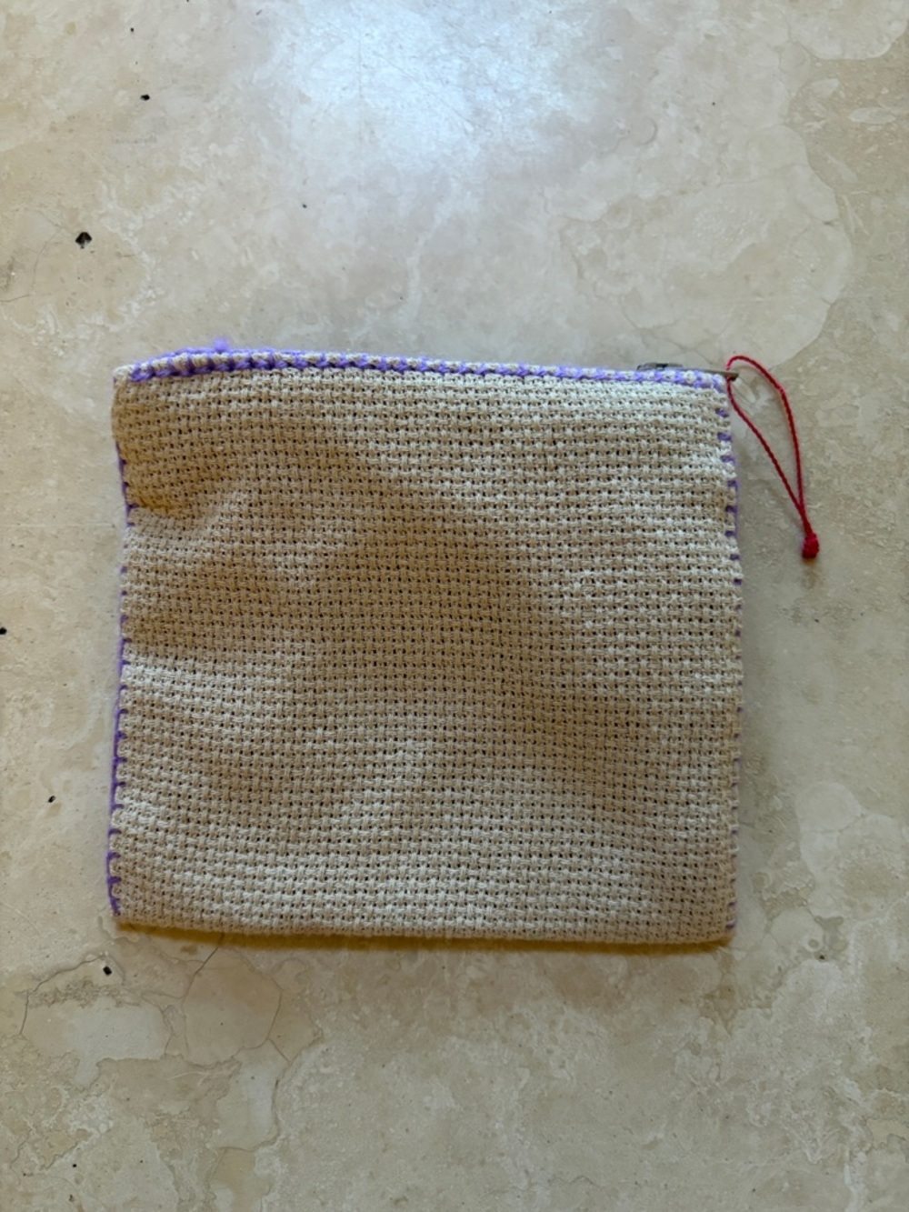 Handmade Multicolor Crochet Wallet with Ribbon Accent - Picture 2 of 4